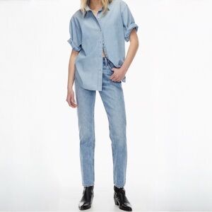 {Denim Forum} "The Romy Mid Rise Classic 30L" Straight Leg Jeans